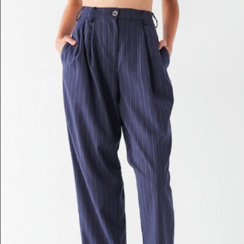 Urban Outfitters Blue & White Pinstriped Pants